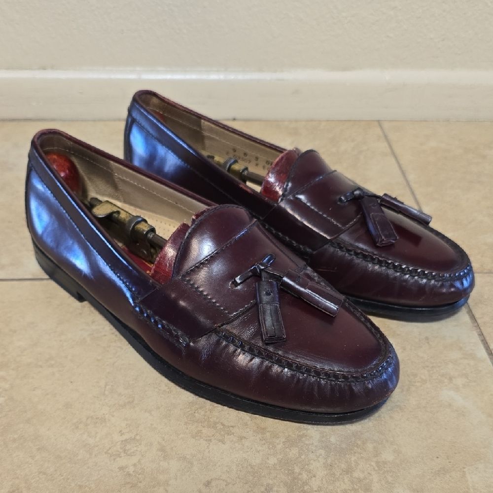 Cole Haan Maroon Tassel Loafers for Men 9 D